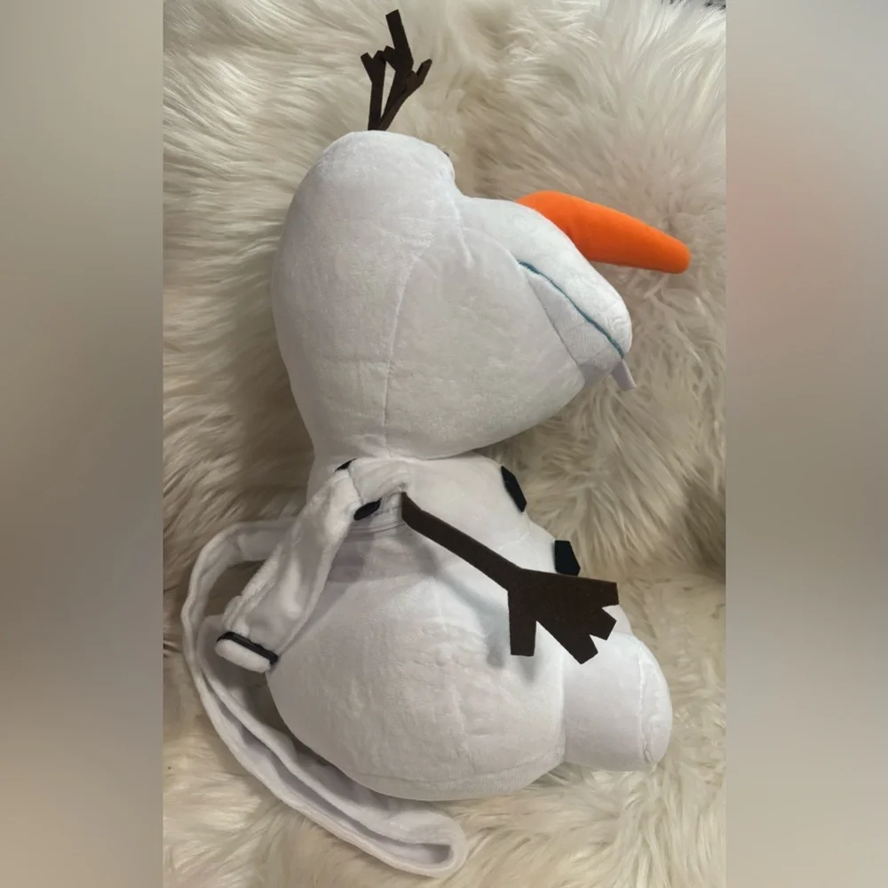 Disney Frozen Olaf Costume Bag - Plush Stuffed Figure with Zipper and Strap